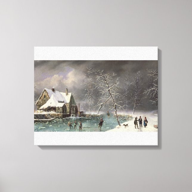 Winter Scene Canvas Print (Front)
