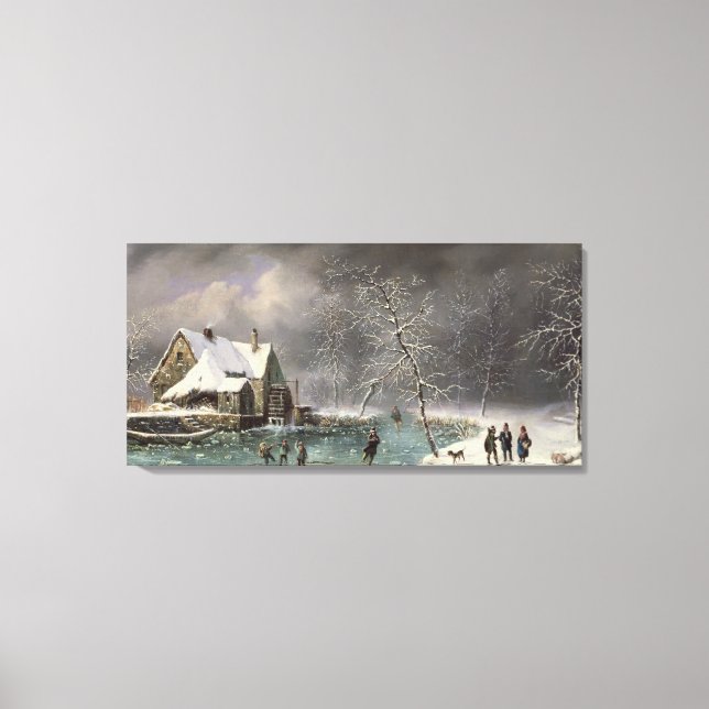 Winter Scene Canvas Print (Front)