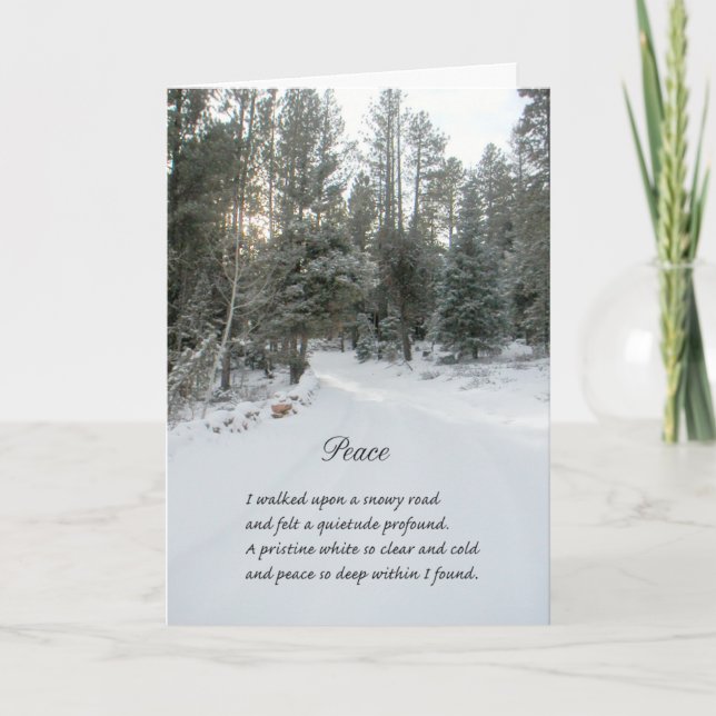 Winter Scene Christmas Card (Front)