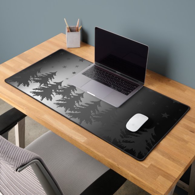 Winter Scene, Christmas night, Night star sky Desk Mat (Office 2)