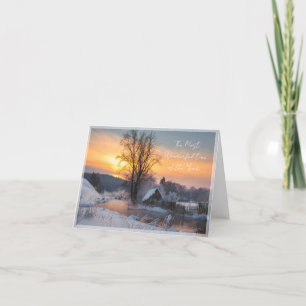 Winter scene custom Christmas Holiday Card