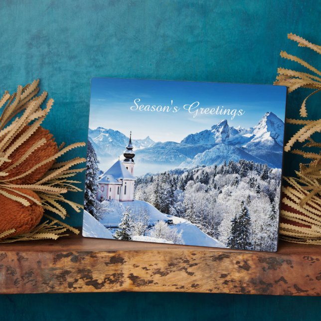 Winter scene custom  plaque (Side)