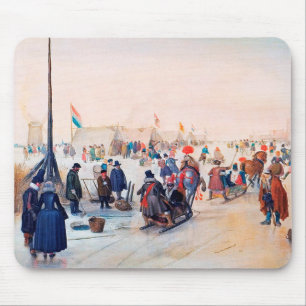 Winter Scene Fine Art Christmas Gift Mouse Pad