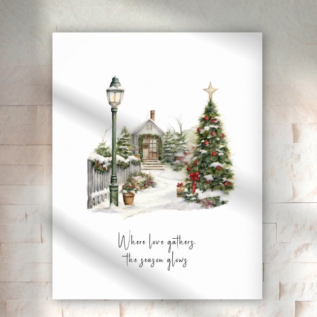 Winter Scene Greenery Pine Christmas Trees Poster (Creator Uploaded)