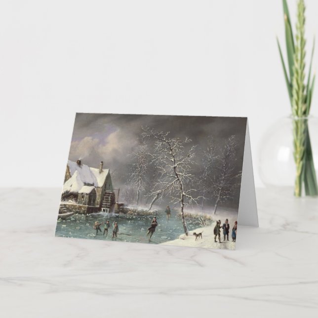 Winter Scene Holiday Card (Front)