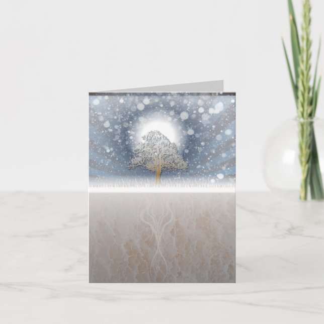 winter scene holiday card (Front)