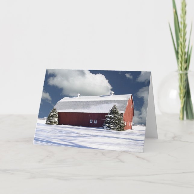 Winter Scene Holiday Card (Front)