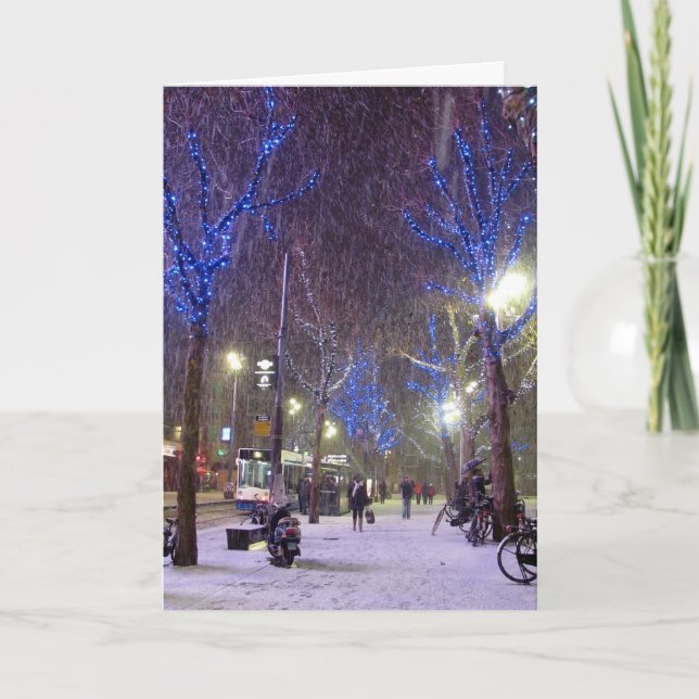 Winter Scene Holiday Card (Front)