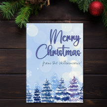 Winter Scene John 3:16 Everlasting Life Christmas