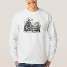 Winter Scene Long Sleeve T-Shirt