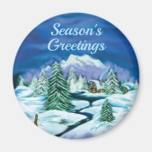 Winter Scene Magnet