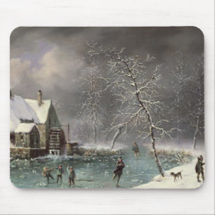 Winter Scene Mouse Pad