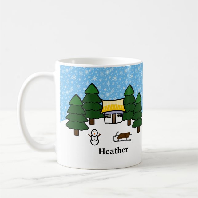 Winter Scene - Mug (Left)