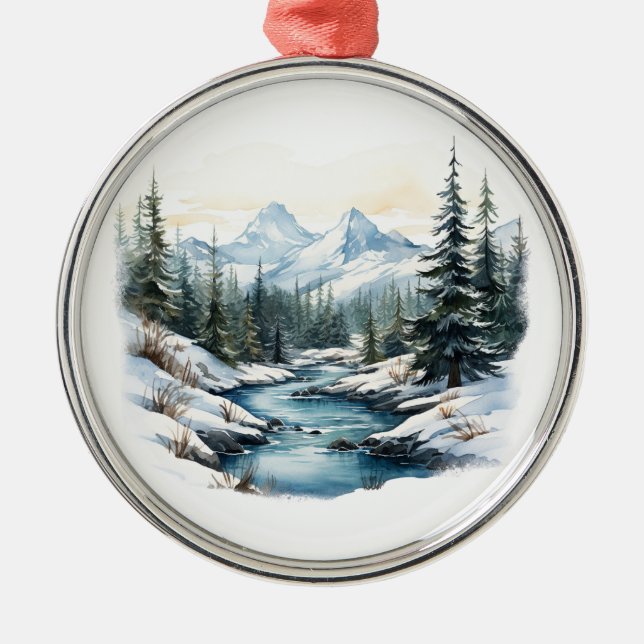 Winter Scene Ornament (Front)