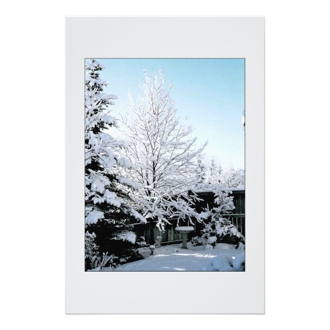 winter scene photo print (Front)
