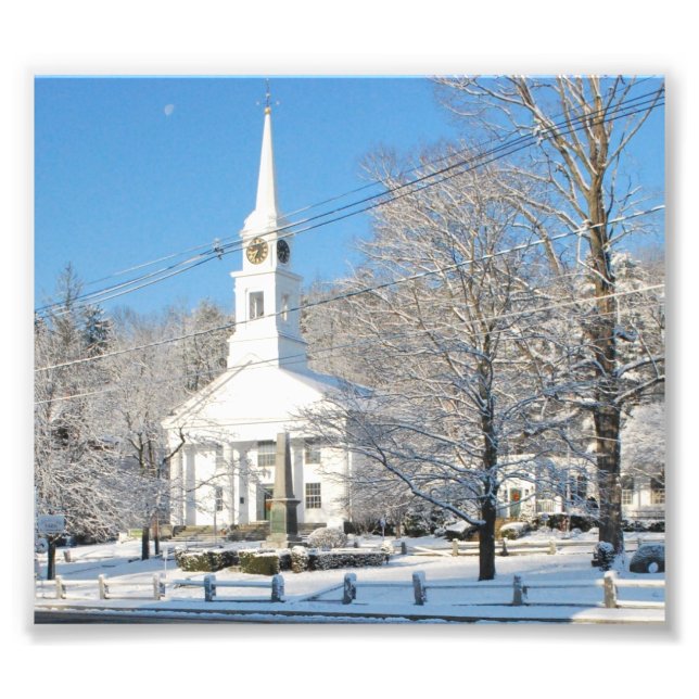 Winter Scene Sterling,Ma Photo Print (Front)
