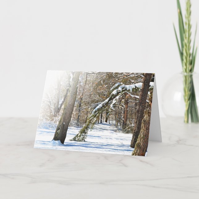 Winter Scene Sympathy  Card (Front)