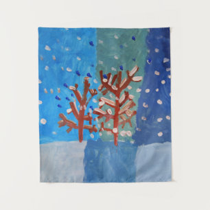 Winter Scene Tapestry