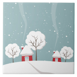 Winter scene tile