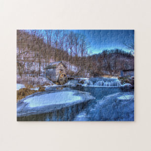 Winter Scene Wisconsin. Jigsaw Puzzle