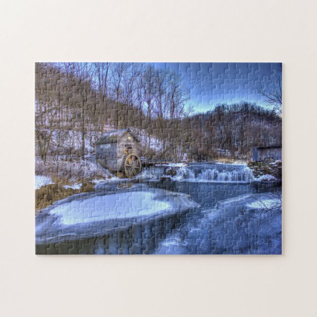Winter Scene Wisconsin. Jigsaw Puzzle (Horizontal)