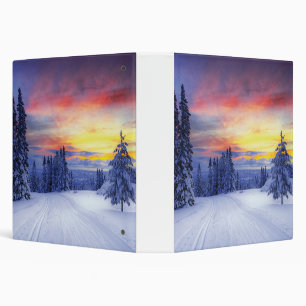 Winter scenery binder