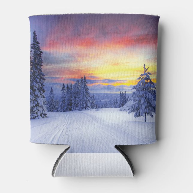 Winter scenery  can cooler (Front)