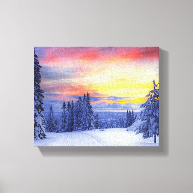 Winter scenery  canvas print (Front)