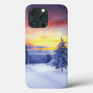 Winter scenery iPhone 13 pro case