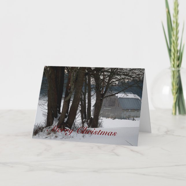 Winter Scenery Christmas Cards (Front)