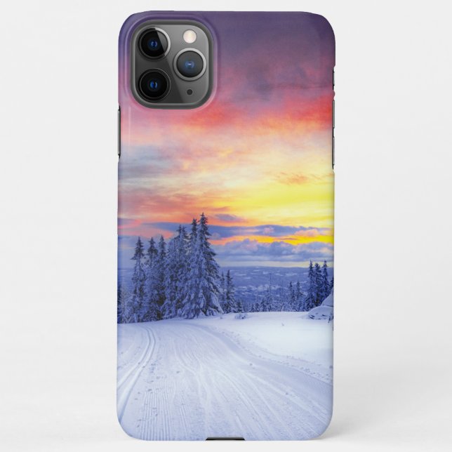 Winter scenery   iPhone case (Back)