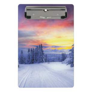 Winter scenery   mini clipboard