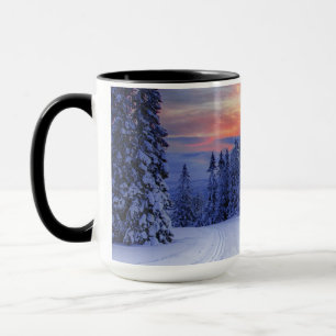 Winter scenery mug