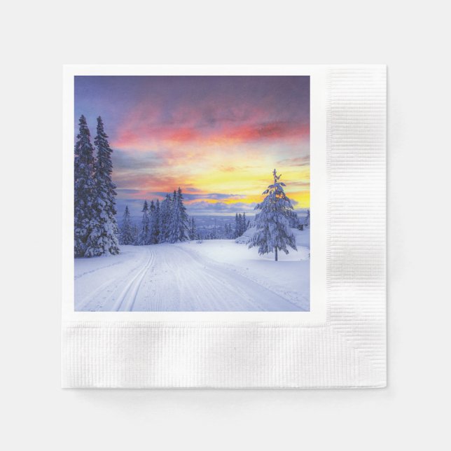 Winter scenery  napkin (Front)
