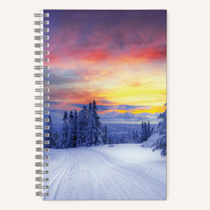 Winter scenery notebook
