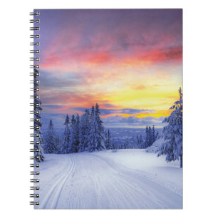 Winter scenery notebook