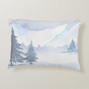 Winter Scenes double-sided print Accent Pillow