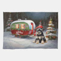 Winter Schnauzer Caravan Christmas Adventure