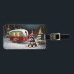 Winter Schnauzer Caravan Christmas Adventure Luggage Tag<br><div class="desc">Embrace the magic of a snowy winter night as a caravan glides gracefully through the moonlit landscape. The serene beauty of the glistening snow and the enchanting glow of the moon create a captivating scene,  promising an unforgettable Christmas adventure filled with warmth,  joy,  and cherished memories.</div>