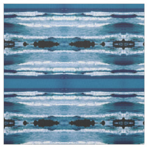 Winter sea fabric