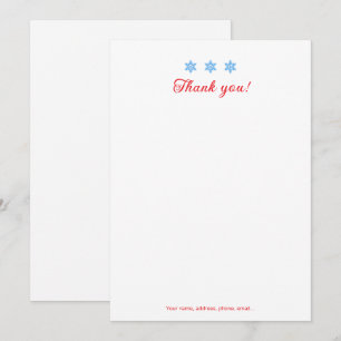 Winter Season Serif Thank You Card