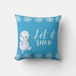 winter season  throw pillow