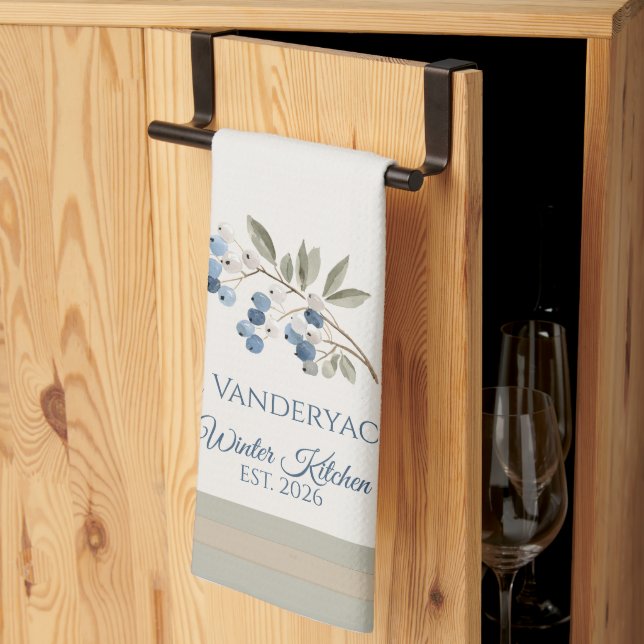Winter Seasonal  Kitchen Towel (Thirds Fold)