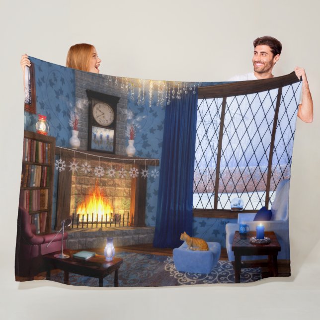 Winter Serenity Fleece Blanket (In Situ)