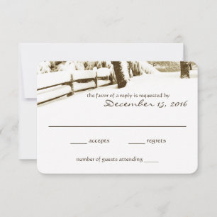 Winter Serenity Wedding Response Card
