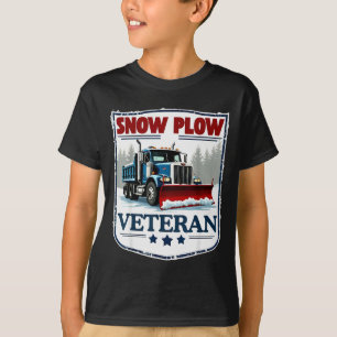 Winter Service Snow Plow Veteran Retired Funny Sno T-Shirt