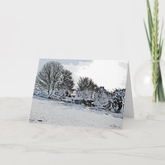 'Winter Shadows', Harthill with Woodall. Card