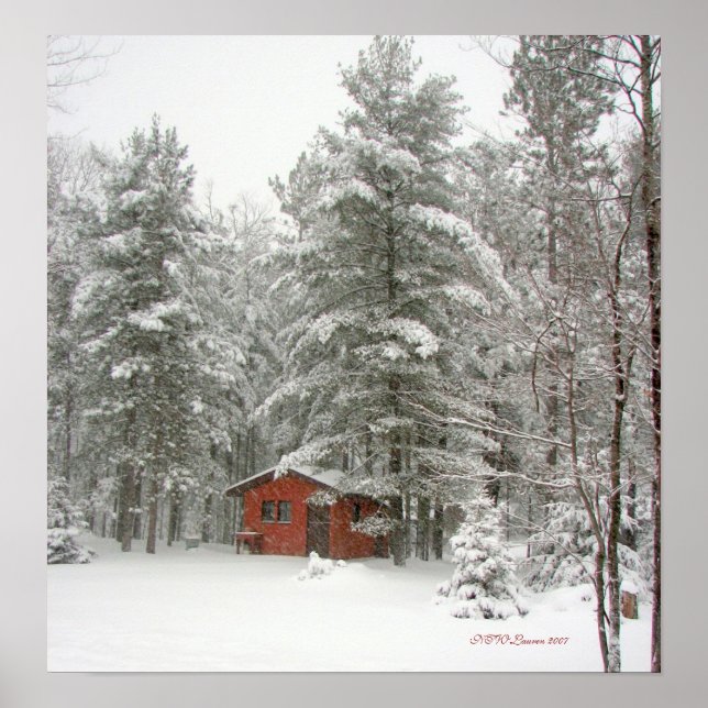 Winter Shed Snow Storm - Customized Poster (Front)