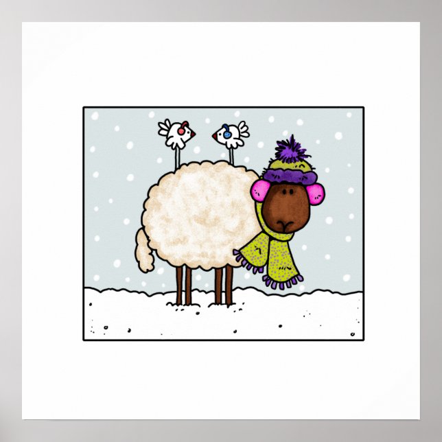 winter sheep poster (Front)