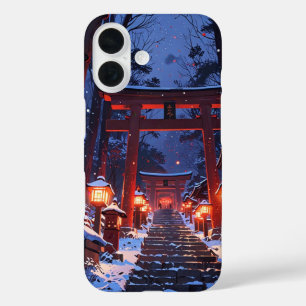 Winter Shrine Glow iPhone 16 Case